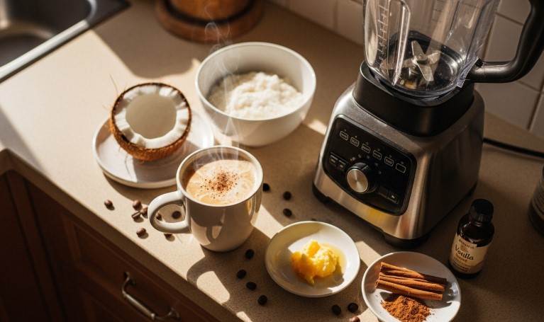 creamy coffee loophole drink with ingredients