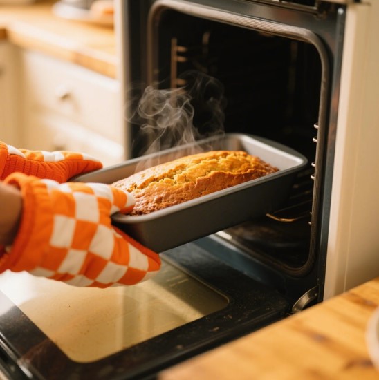 Carrot Cake Loaf Baking