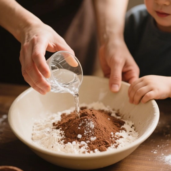 Chocolate Cake Components Preparation