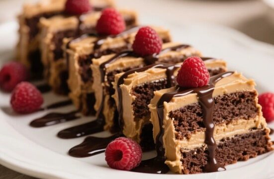 Chocolate Cake with Peanut Butter Frosting Without Coffee