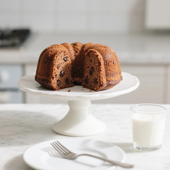 Delicious Chocolate Chocolate Chip Cake