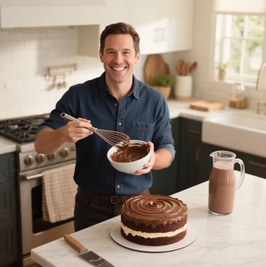 Chocolate Tres Leches Cake Making