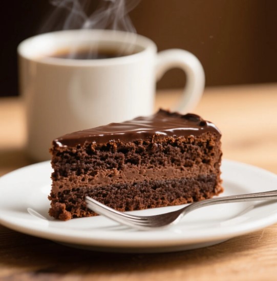 Slice of Coffee Chocolate Cake