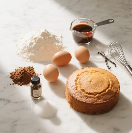 Coffee Sponge Cake Components​