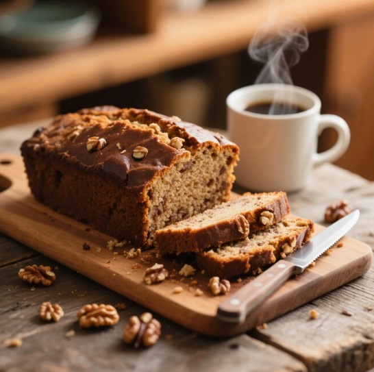 delicious coffee and walnut cake​
