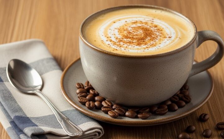 finished 7 second coffee loophole drink with cinnamon