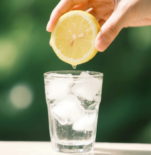 7 second ice water with lemon