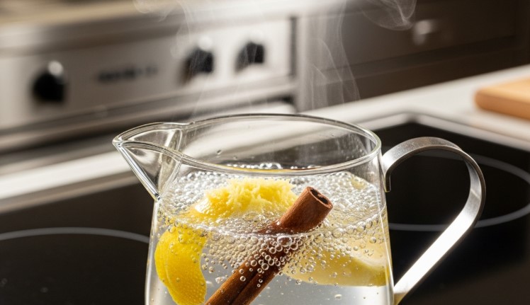 Preparing Lemon Ginger Cinnamon Tea