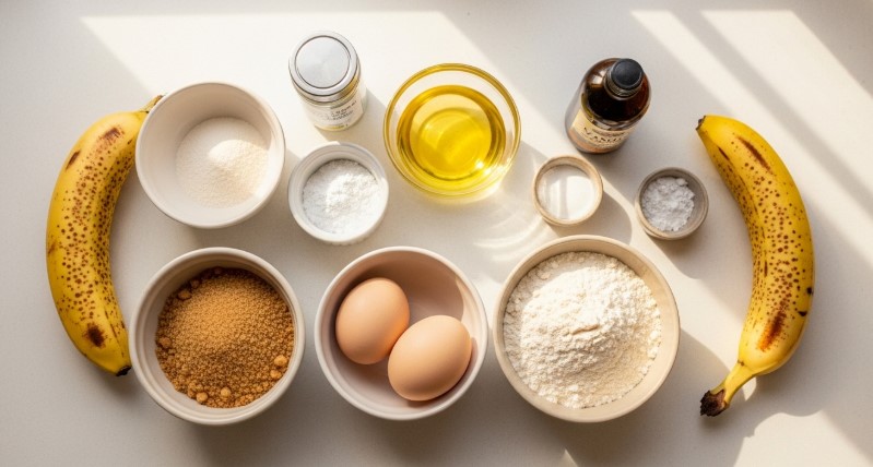 simple banana cake ingredients with oil