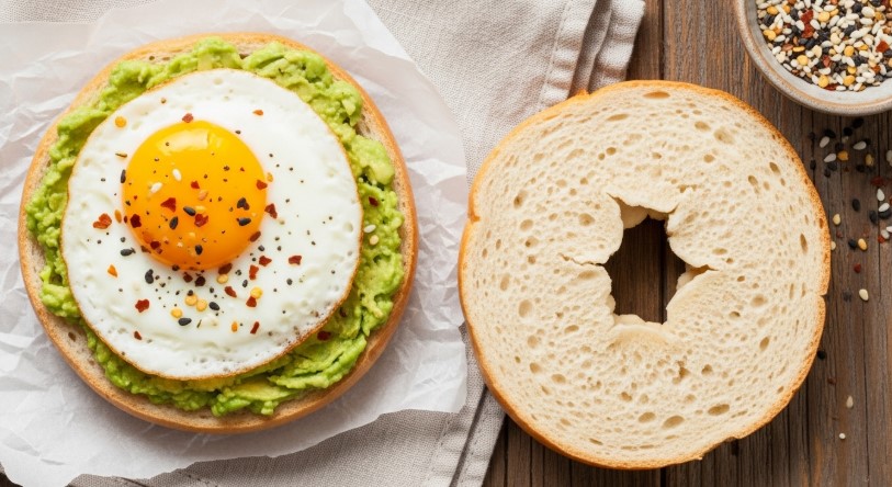 Baked Protein Bagel​ For Breakfast