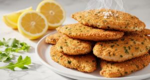 platter of Italian chicken cutlets