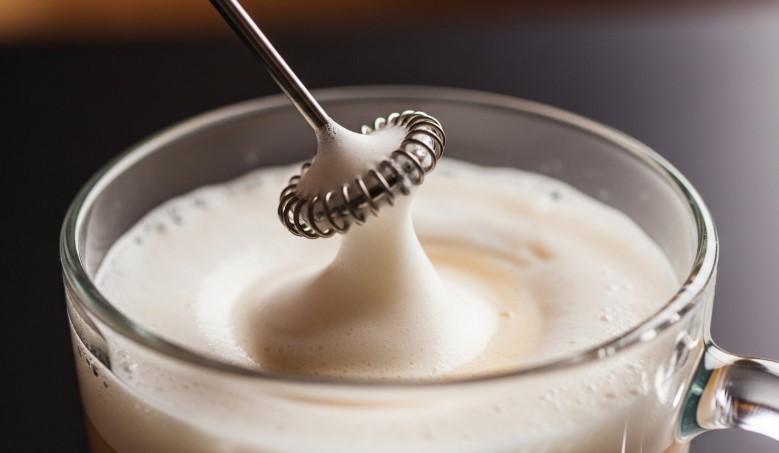 Frothing sweet cream cold foam